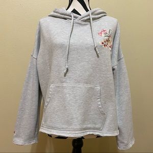 Betsey Johnson Embroidered Pullover Hoodie